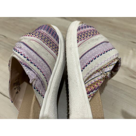 Dr Scholl's Women willow Sandals Slides Colorful Fabric Size 8 - Picture 5 of 7